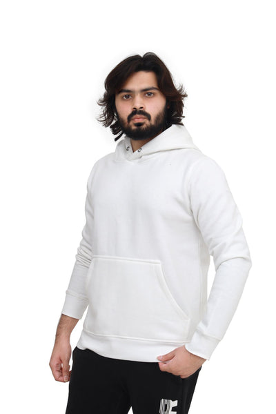 "Essential White Pullover Hoodie – Comfort Redefined"